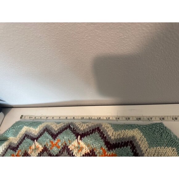 J.Crew Womens Sweater Sz XS Green Fair Isle Nordic Ski Classic Alpaca/Lambs Wool - Picture 7 of 11